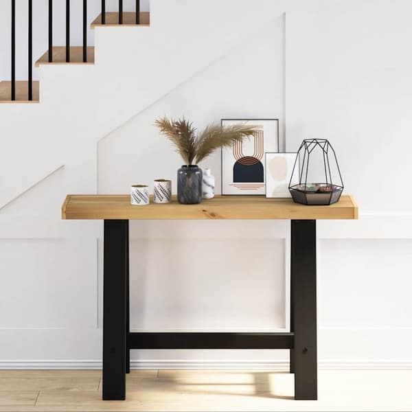 vidaXL konsolipöytä NOAIN A-muotoiset jalat 120x30x75 cm