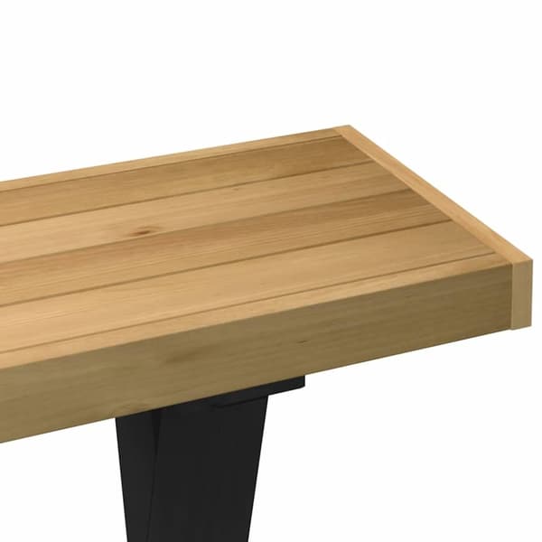 vidaXL konsolbord NOAIN X-formede ben 120x30x75cm massivt træ fyrretræ