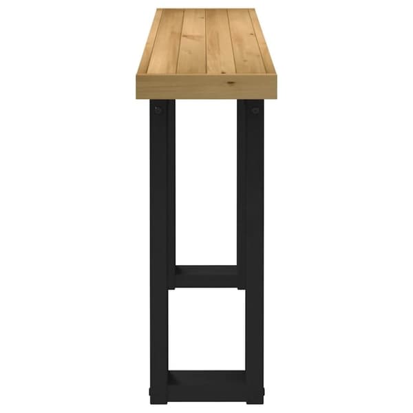 vidaXL Konsollbord NOAIN U-formede ben 120x30x75 cm heltre furu