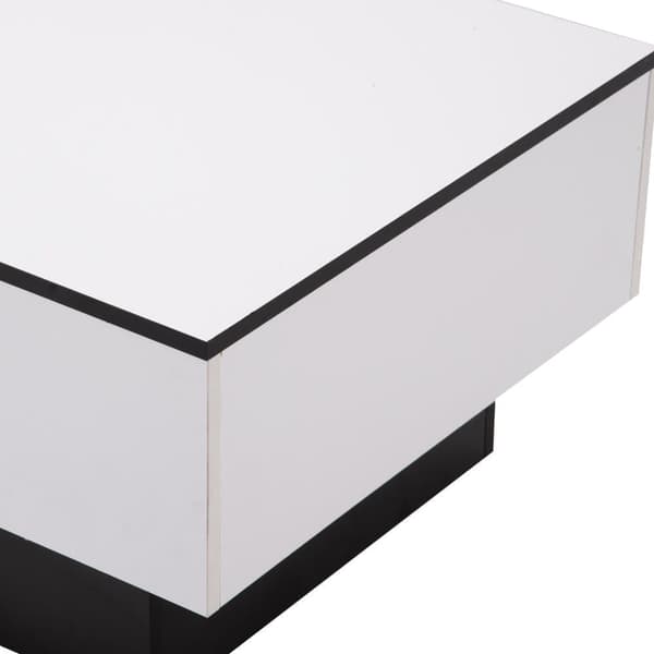 Utdragbart soffbord med förvaringslåda - skjutbart bord