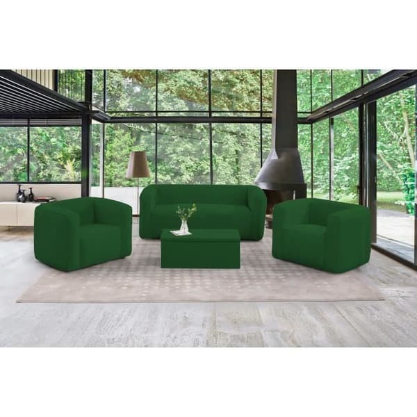 Soffbord med förvaring Terrakotta - Mörkgrön - Massivt trä - Rektangulärt - Fällbart - 96x38,5x45,5 cm
