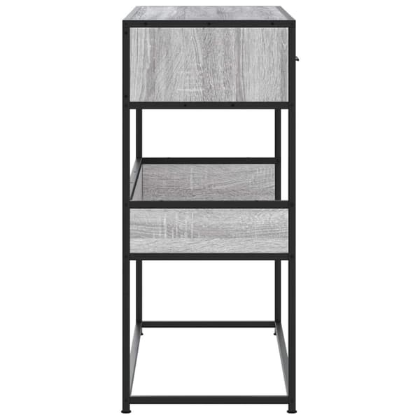 vidaXL konsolbord 90x35x80 cm konstrueret træ grå sonoma-eg
