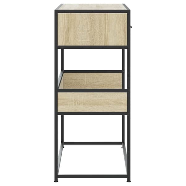 vidaXL konsolbord 90x35x80 cm konstrueret træ sonoma-eg