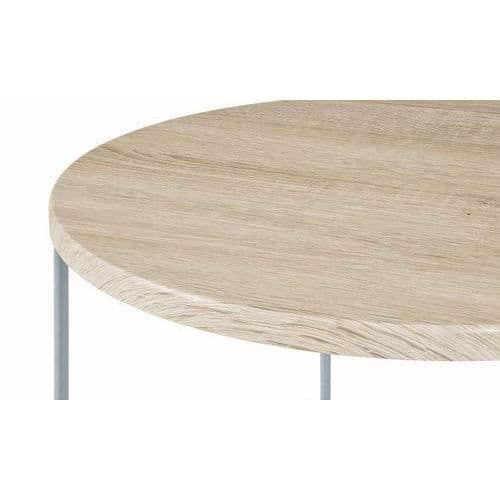 Haku Möbel 33081 Sida Soffbord Rör Stål Aluminium-Ek