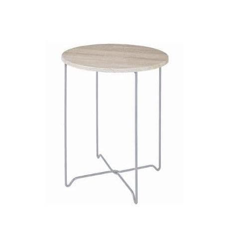 Haku Möbel 33081 Sida Soffbord Rör Stål Aluminium-Ek