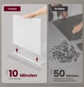 Miniatyrbillede 3 af 6: Rootz sengebord med opladningsfunktion - Natbord - Skuffe - Mat hvid - Spånplademateriale - 35 cm x 45 cm x 58,3 cm - 11,6 kg