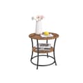 Miniatyrbillede 2 af 6: Sidebord - med 2 hylder - Industriel design - Brun/sort