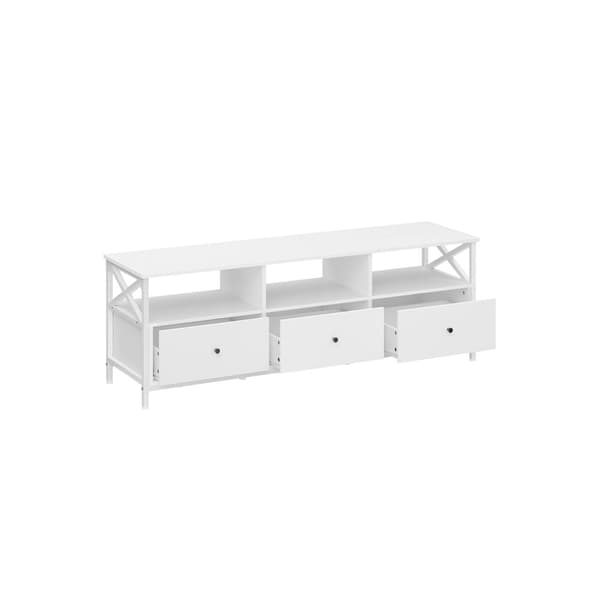 TV -møbler - sofabord - med 3 skuffer - industrielt design