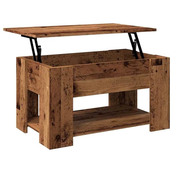 vidaXL Soffbord gammalt trä 79x49x41 cm konstruerat trä