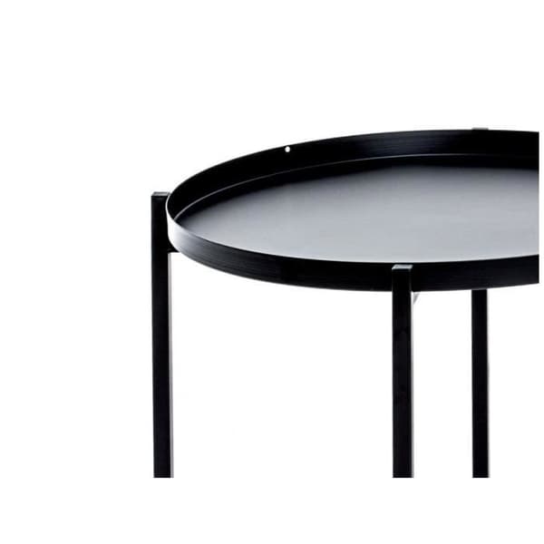 Set med 3 soffbord - LOUNGITUDE - LIROY - Svart metall - Modernt - Design
