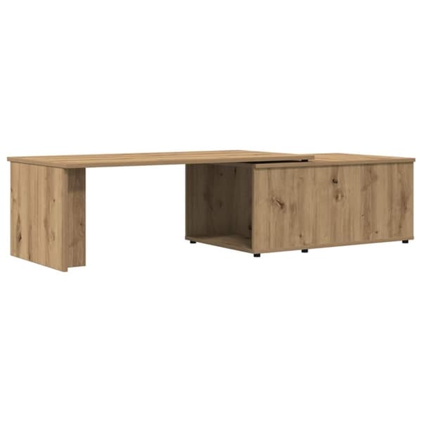 vidaXL Soffbord artisan ek 150x50x35 cm konstruerat trä