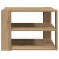 Miniatyrbilde 5 av 10: vidaXL Salongbord artisan eik 58x58x40 cm konstruert tre