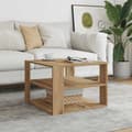 Miniatyrbilde 2 av 10: vidaXL Salongbord artisan eik 58x58x40 cm konstruert tre