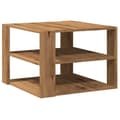 Miniatyrbilde 1 av 10: vidaXL Salongbord artisan eik 58x58x40 cm konstruert tre