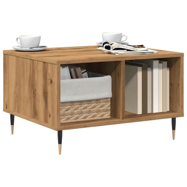 vidaXL sofabord 60x50x36,5 cm konstrueret træ kunsteg