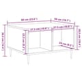 Miniatyrbillede 10 af 10: vidaXL sofabord 60x50x36,5 cm konstrueret træ kunsteg