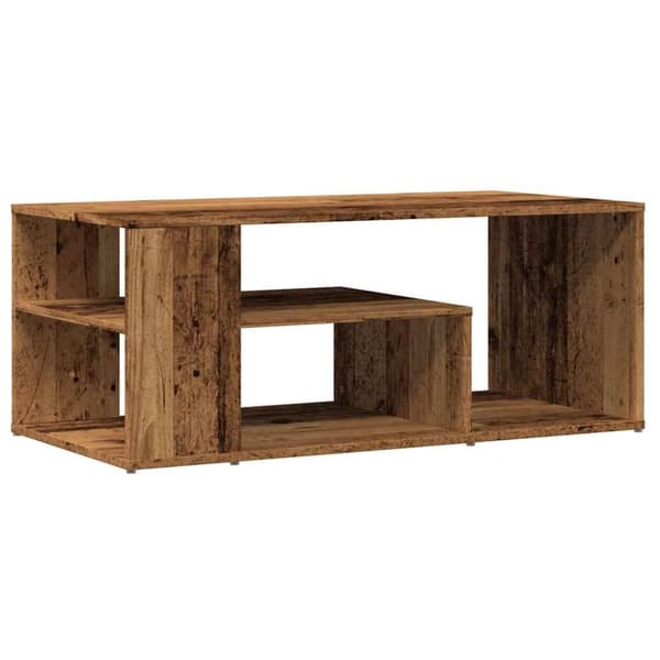 vidaXL sofabord 100x50x40 cm konstrueret træ antikt træ