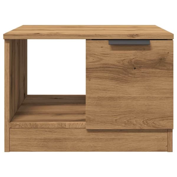 vidaXL Salongbord artisan eik 50x50x36 cm konstruert tre