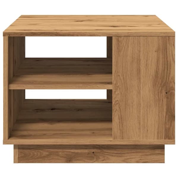 vidaXL sofabord 55x55x42 cm konstrueret træ kunsteg