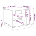 Miniatyrbillede 10 af 10: vidaXL sofabord 55x55x42 cm konstrueret træ kunsteg