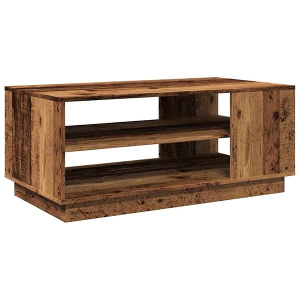 vidaXL sofabord 102x55x43 cm konstrueret træ antikt trælook
