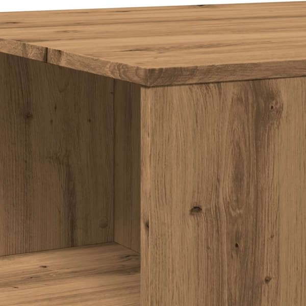 vidaXL Salongbord artisan eik 90x67x33 cm konstruert tre