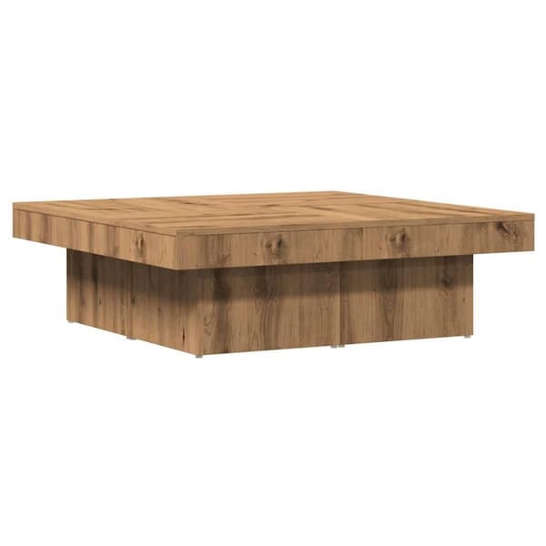 vidaXL sofabord 90x90x28 cm konstrueret træ kunsteg