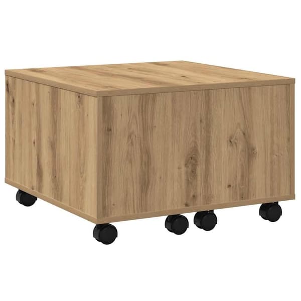 vidaXL sofabord 60x60x38 cm konstrueret træ kunsteg