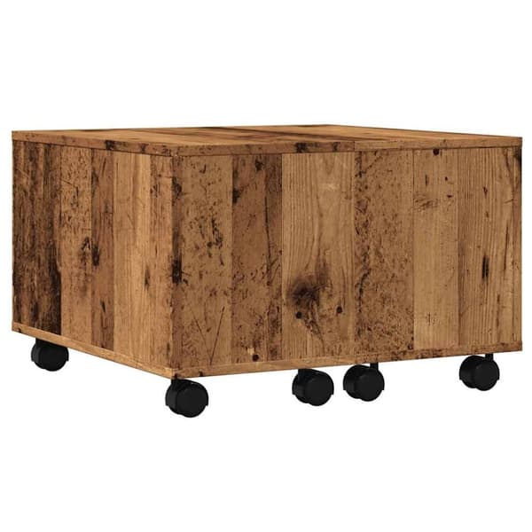 vidaXL Salongbord gammelt tre 60x60x38 cm konstruert tre