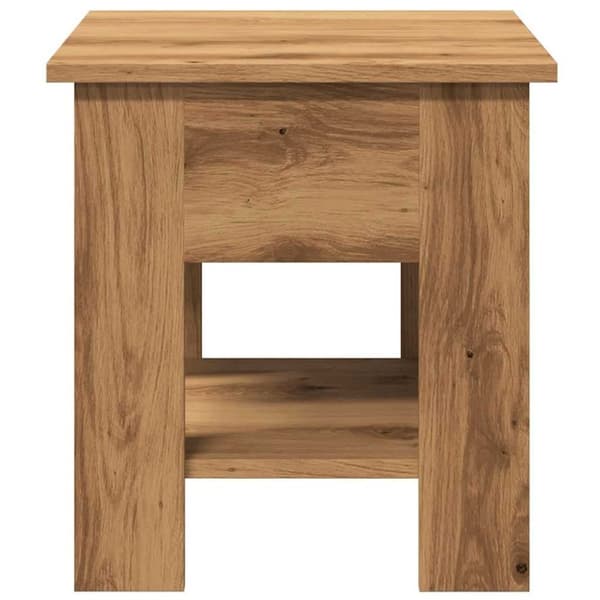 vidaXL Soffbord artisan ek 40x40x42 cm konstruerat trä