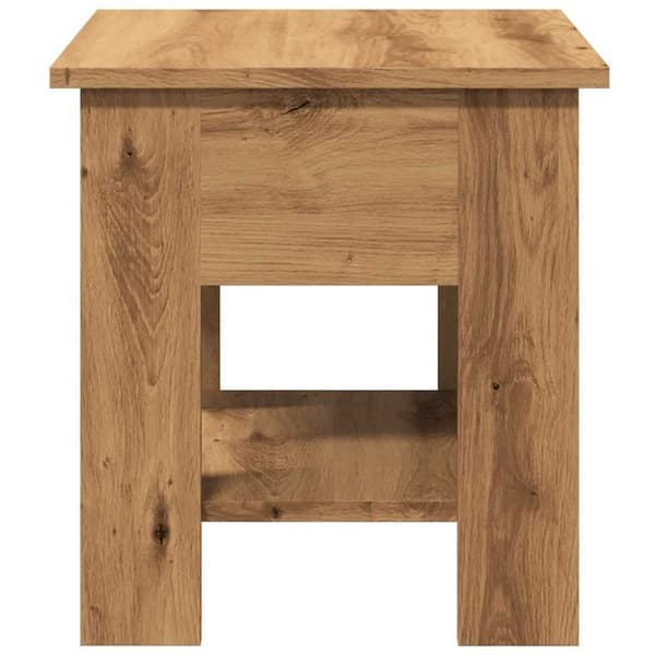 vidaXL Soffbord artisan ek 40x40x42 cm konstruerat trä