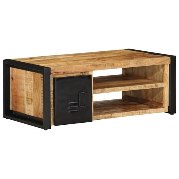 vidaXL sofabord 90x50x36 cm massivt ru mangotræ
