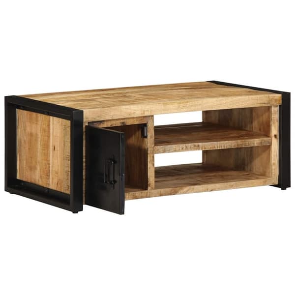 vidaXL sofabord 90x50x36 cm massivt ru mangotræ
