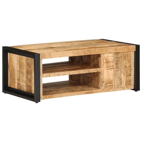 vidaXL sofabord 90x50x36 cm massivt ru mangotræ