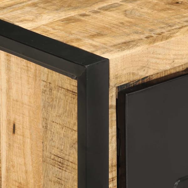 vidaXL sofabord 90x50x36 cm massivt ru mangotræ