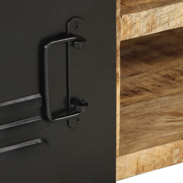 vidaXL sofabord 90x50x36 cm massivt ru mangotræ