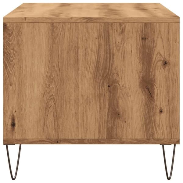 vidaXL Salongbord artisan eik 90x49x45 cm konstruert tre