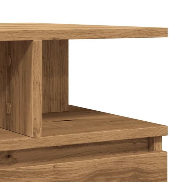 vidaXL Salongbord artisan eik 90x49x45 cm konstruert tre