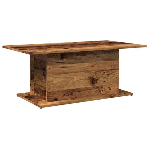vidaXL Soffbord åldrat trä 102x55,5x40 cm konstruerat trä