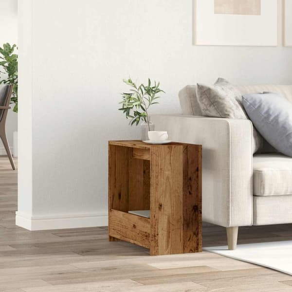 vidaXL sidebord 50x26x50 cm konstrueret træ kunsteg