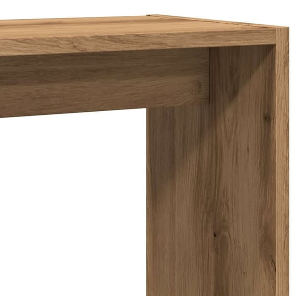 vidaXL Sidebord artisan eik 50x26x50 cm konstruert tre