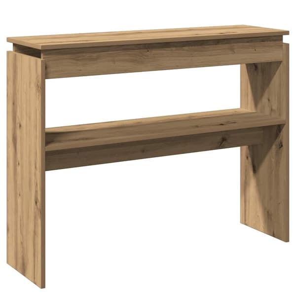 vidaXL Konsolbord artisan ek 102x30x80 cm konstruerat trä