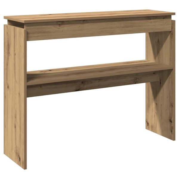 vidaXL Konsolbord artisan ek 102x30x80 cm konstruerat trä