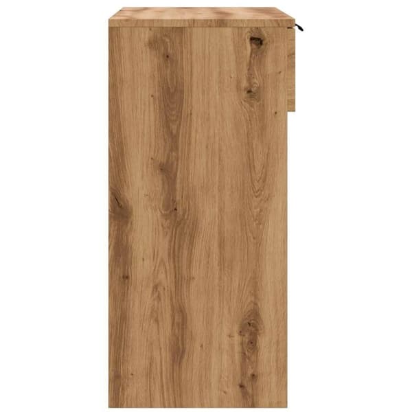 vidaXL Konsolbord artisan ek 90x36x75 cm konstruerat trä