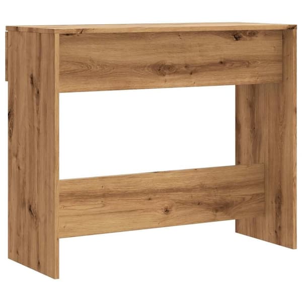 vidaXL Konsolbord artisan ek 90x36x75 cm konstruerat trä