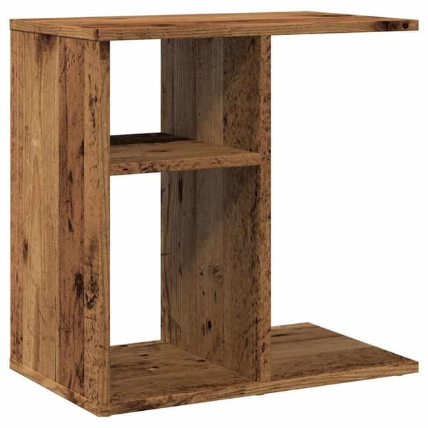 vidaXL sidebord 50x30x50 cm konstrueret træ antikt træ