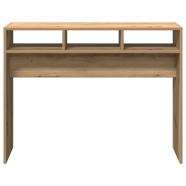 vidaXL Konsollbord artisan eik 105x30x80 cm konstruert tre