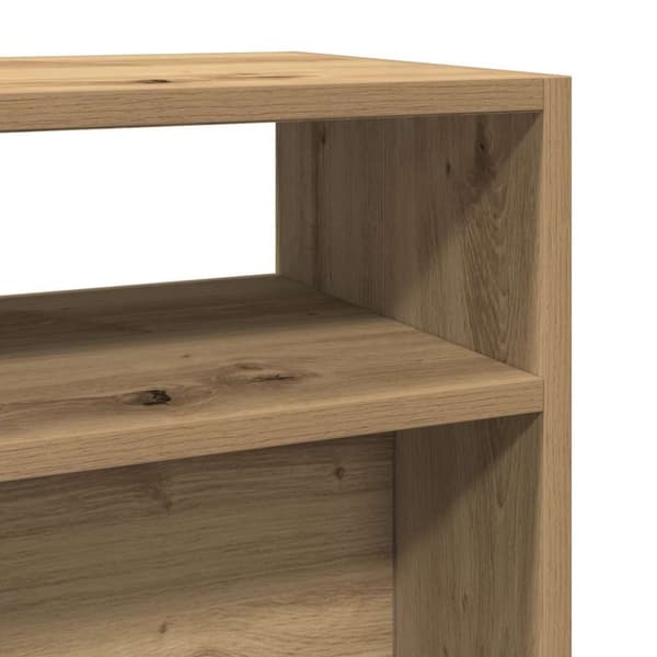 vidaXL Konsollbord artisan eik 105x30x80 cm konstruert tre