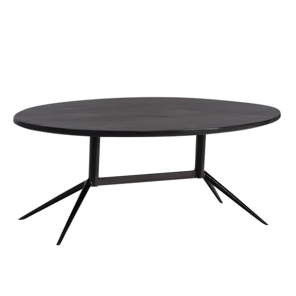 Rootz Oval sohvapöytä - Moderni muotoilu - Luonnollinen puun syy - Ainutlaatuinen käsintehty käsityö - 90cm x 50cm x 35cm