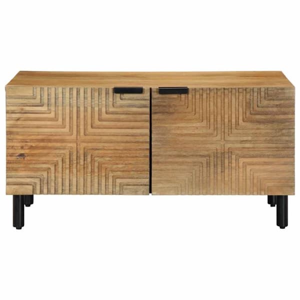 vidaXL Salongbord brun 80x50x40 cm heltre furu